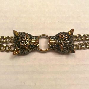 Vintage Leopard Chain Bracelet